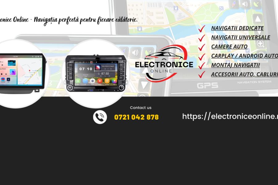 Electronice Online este magazinul online dedicat pasionaților de tehnologie auto, oferind o gamă variată de produse
