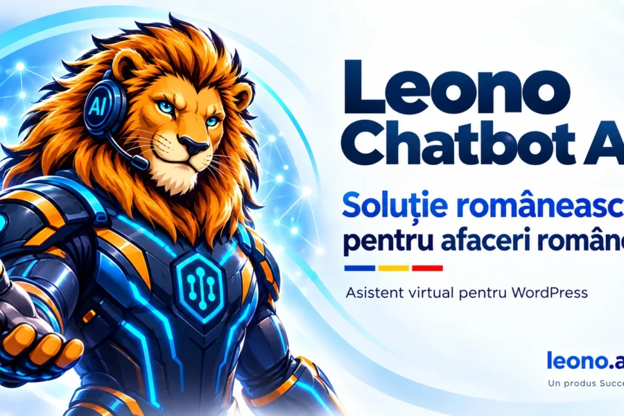 Leono AI Chat Bot: asistentul AI care ține deschis, nonstop, site-ul oricărui antreprenor